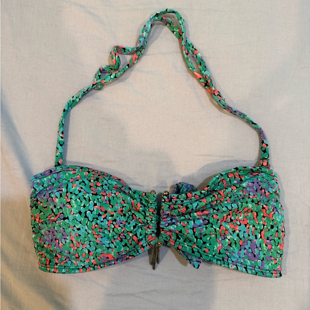Colorful Strapless Bikini Top